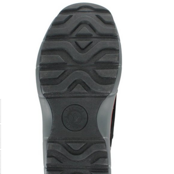 Santana Canada Black & Red Essie Waterproof Suede Boot 8 - Picture 6 of 6